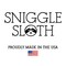 Sniggle Sloth; Sorcerer Elemental Fire Magic Wood Buttons for Sewing Knitting Crochet DIY Craft; Category:Buttons; Image:7